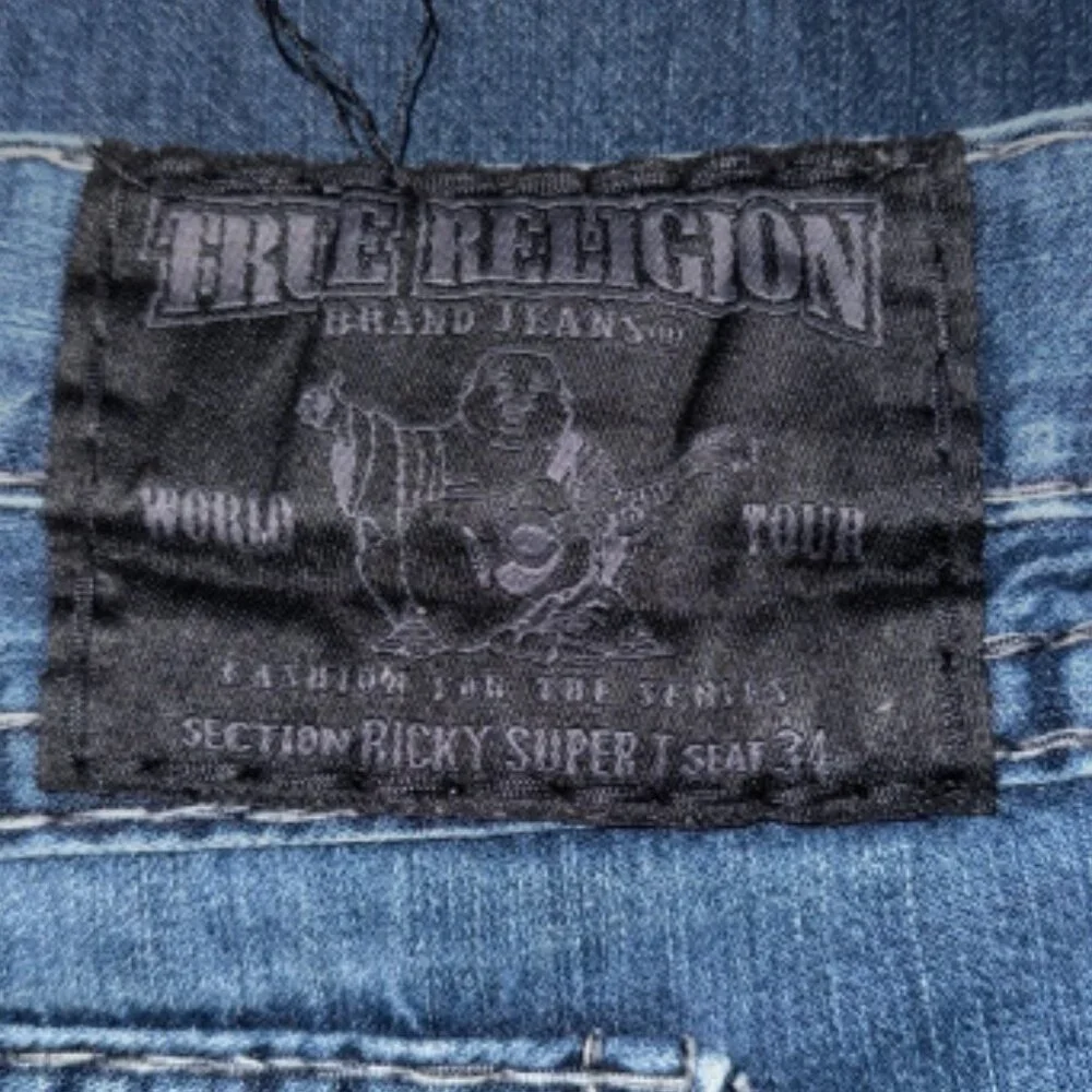 True Religion Relaxed Fit Denim Jeans Men’s 44 - Picture 3 of 14